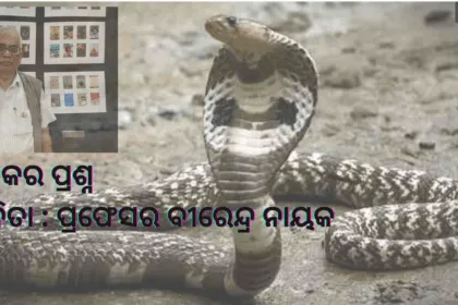 ତକ୍ଷକର ପ୍ରଶ୍ନ କବିତା ପ୍ରଫେସର ବୀରେନ୍ଦ୍ର ନାୟକ