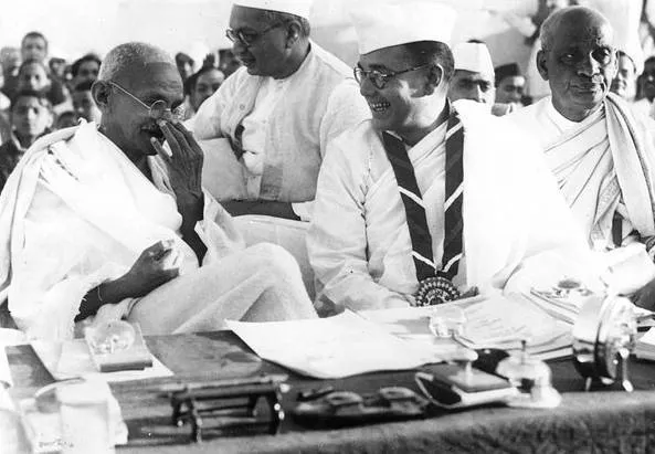 Gandhi And Bose At The Indian National Congress 1938